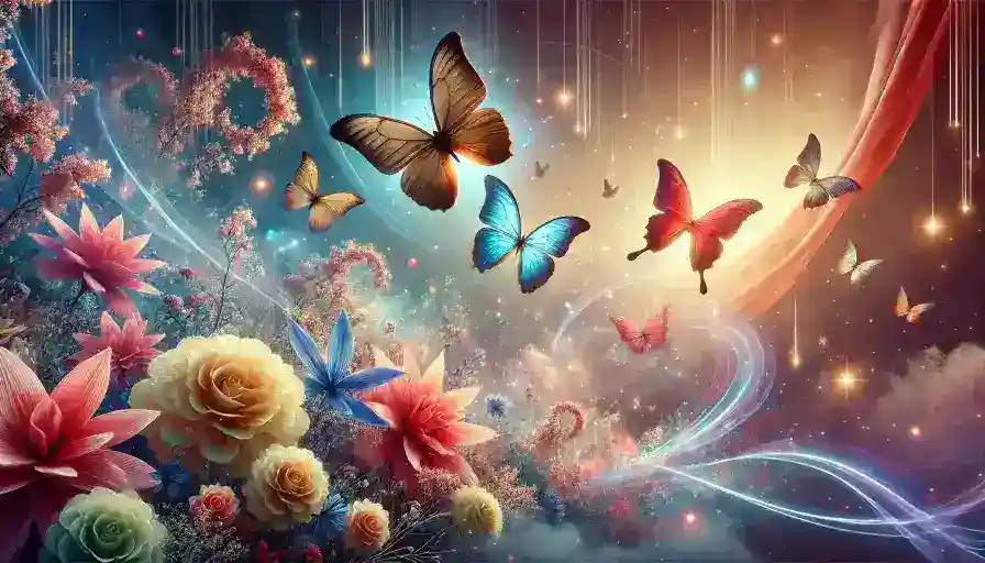 Dream About Butterflies Flying Among Flowers