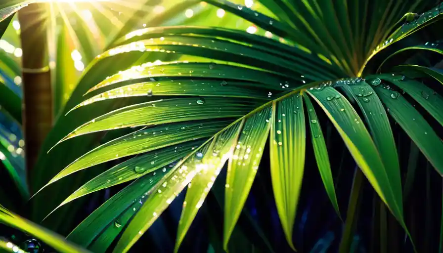 Dream About Dewdrops in Palm