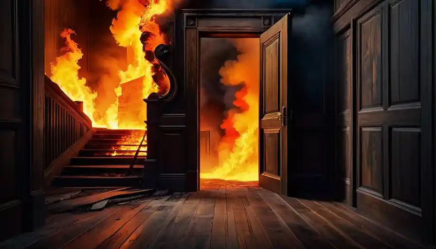 Dream About Fire Burning Door