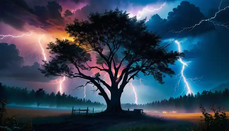 Dream About Lightning Striking Trees