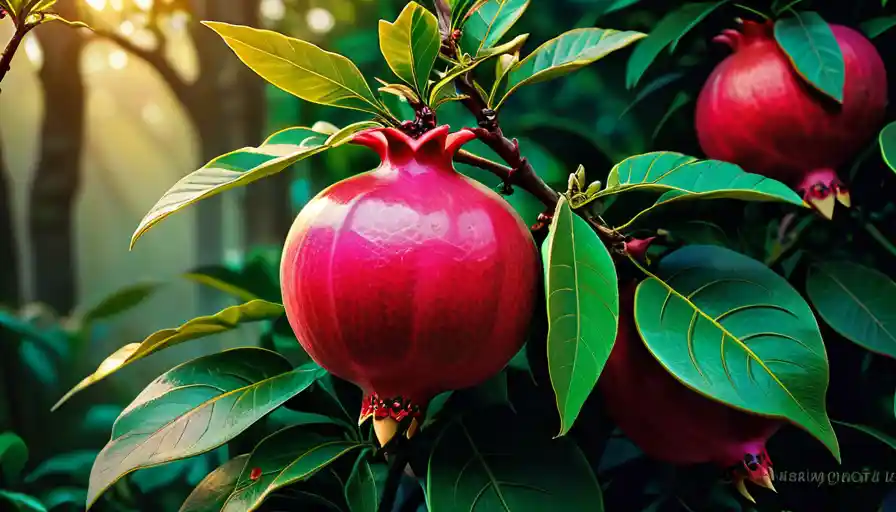 Blooming Pomegranate Tree