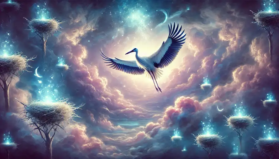 Dream about a Stork flying