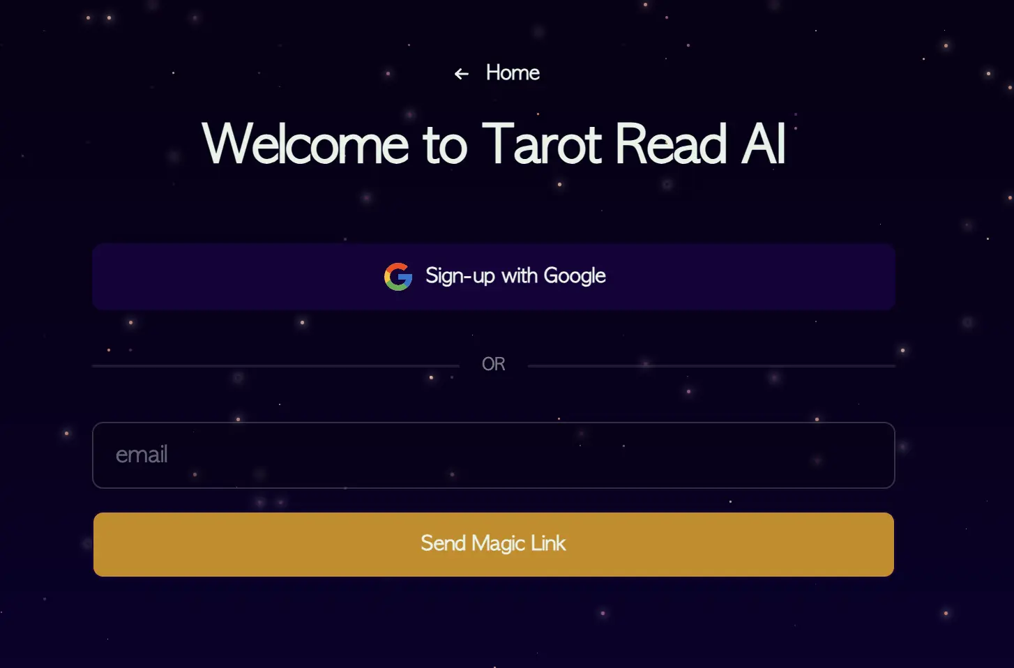 Enable Login for TarotRead.ai